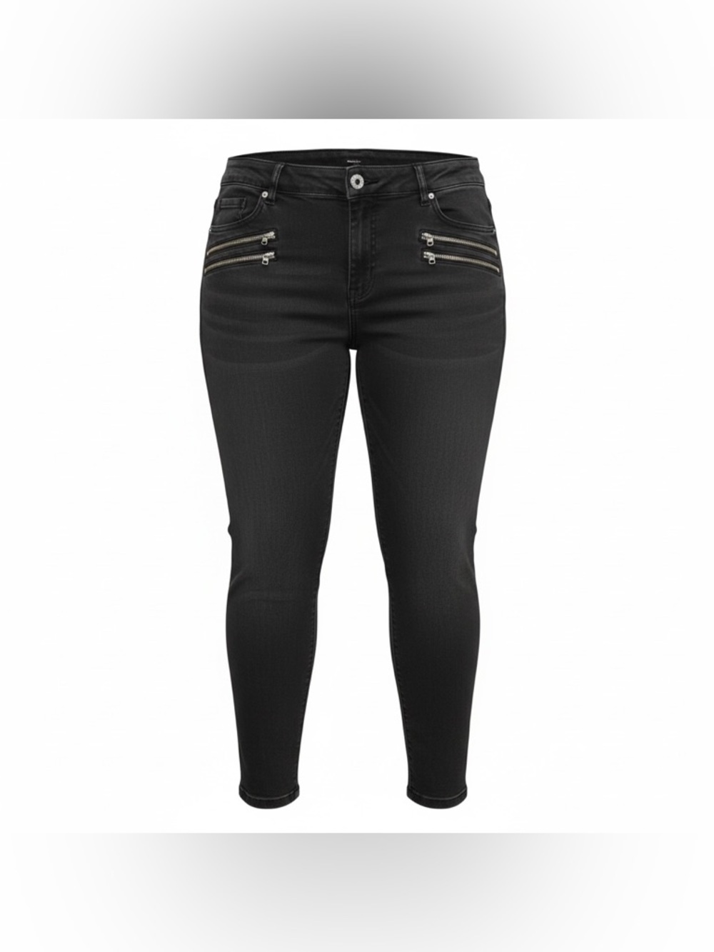 torrid Black Skinny Jeans with Dual Zip Accents